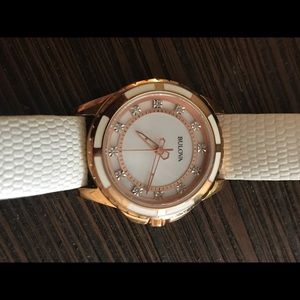 Bulova rose gold watch 28mm